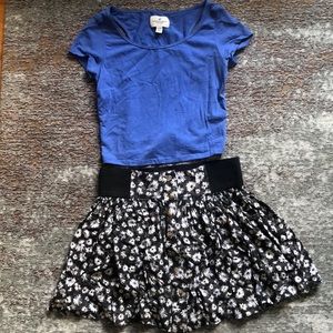 American Eagle Crop Top and Skirt